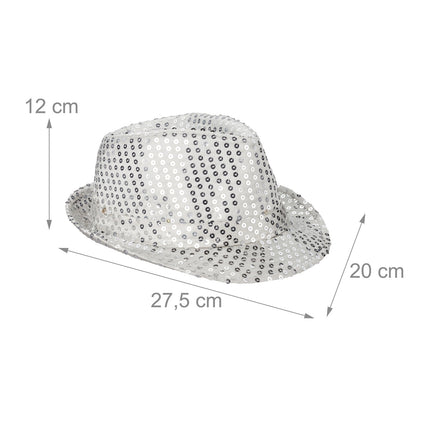 Klobouky s flitry LED, sada 2 ks