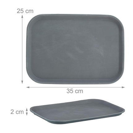 Serviertablett 3er-Pack in Grau