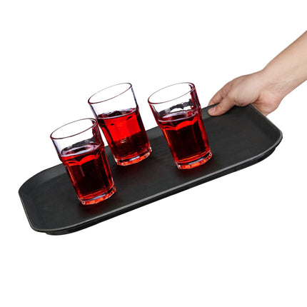 Serveerschaal 6-pack zwart