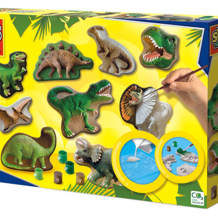 Ses odlévací a malovací sada „Svět dinosaurů“