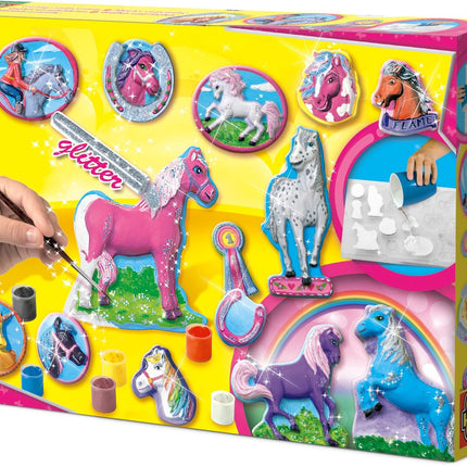 Ses odlévací a malovací sada „Fantasy koně“