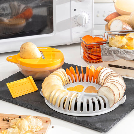 Sada na přípravu chipsů v mikrovlnce s mandolínou a recepty Chipit InnovaGoods