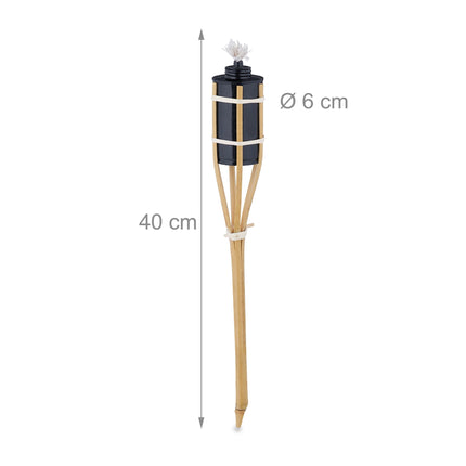 Sada 10 ks zahradních pochodní 40 cm