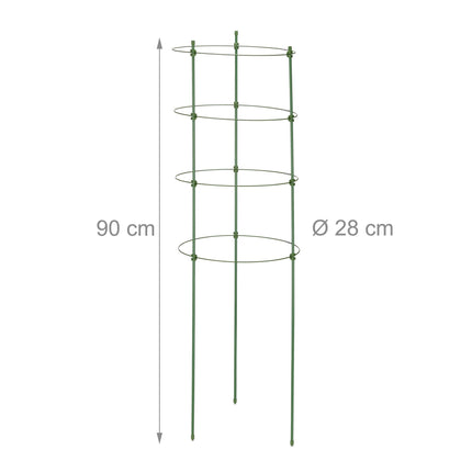 Sada 10 ks opor k rostlinám 90 cm
