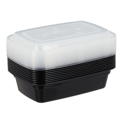 Sada 10 ks meal prep boxů, 1 přihrádka