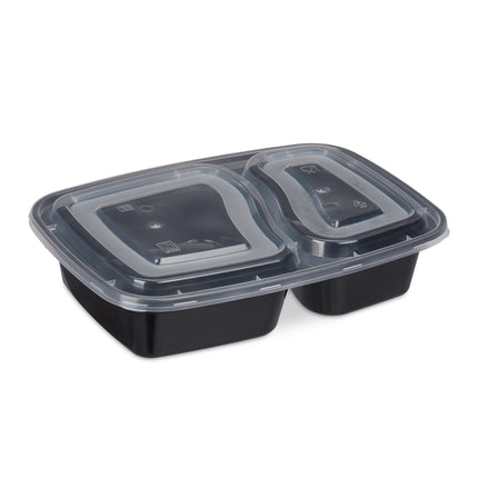 Sada 10 ks meal prep boxů, 2 přihrádky