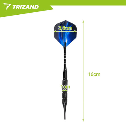 Set of 12 darts / darts + accessories Trizand 21629