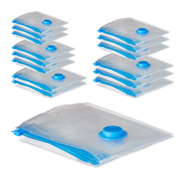 Set mit 15 Vakuumbeuteln für Kleidung