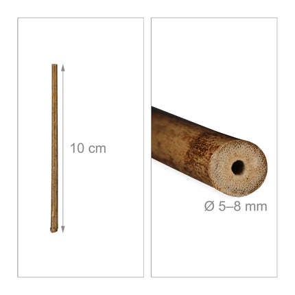 Sada 200 ks bambusových tyček 10 cm