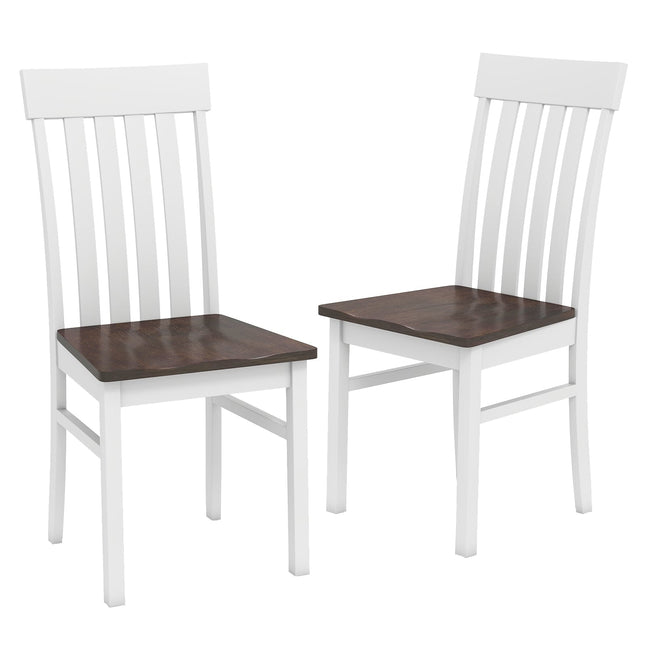 Sada 2 ks jídelních židlí bez područek, ergonomické, hnědá