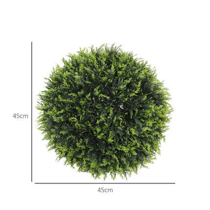Umělý cedr v truhlíku, sada, 45cm – dekorace do interiéru i exteriéru