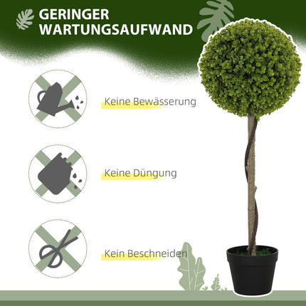 Umělý eukalyptus – výška 90cm, sada 2 ks, dekorativní