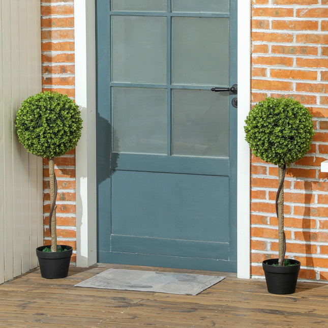 Umělý eukalyptus – výška 90cm, sada 2 ks, dekorativní