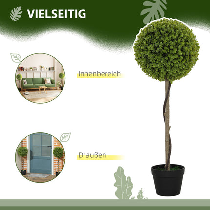 Umělý eukalyptus – výška 90cm, sada 2 ks, dekorativní