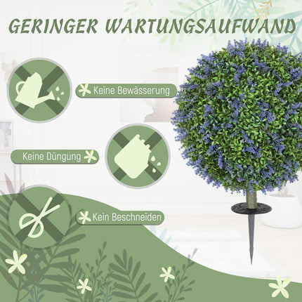 Umělá levandule 60 cm s UV ochranou, sada