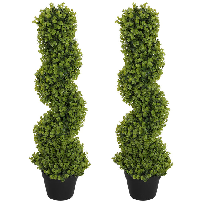 Umělý eukalyptus 90cm, dekorativní pokojová rostlina v květináči