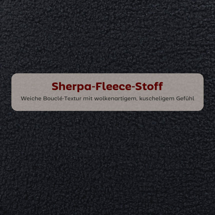 Sada 2 ks barových stoliček, čalouněný sedák, fleece, černá