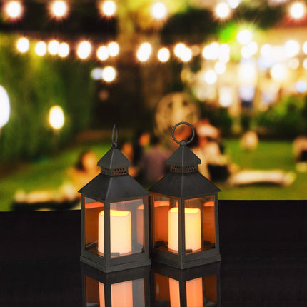 Sada 2 ks LED luceren – plast a sklo