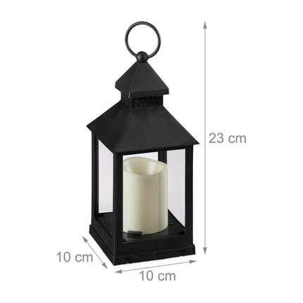 Sada 2 ks LED luceren – plast a sklo