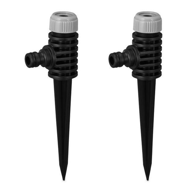 Set of 2 Spike Sprinklers in Black/Grey