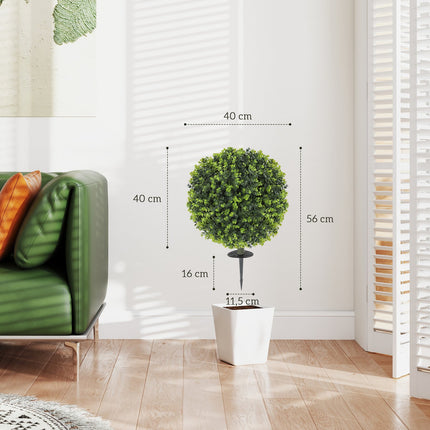 Umělé buxusové koule, 40cm, realistická plastová dekorace