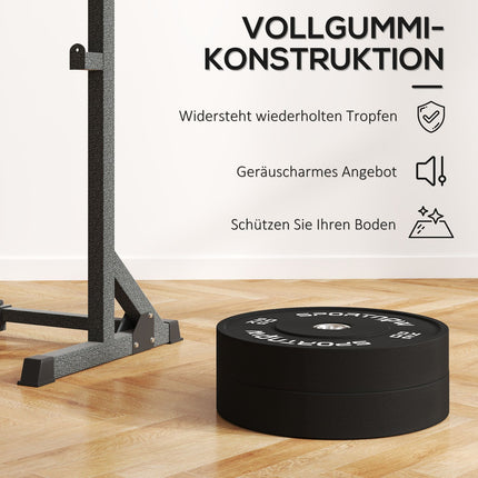 Pár kotoučů 20kg, černé, otvor 50mm