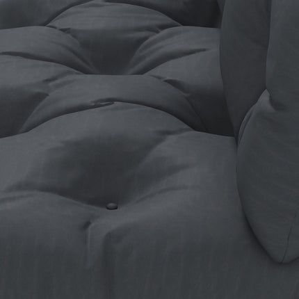 Outdoor pallet cushions, dark grey, UV protected, set of 2