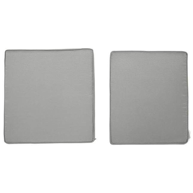 Light gray washable seat cushions, 56x52 cm, set of 2