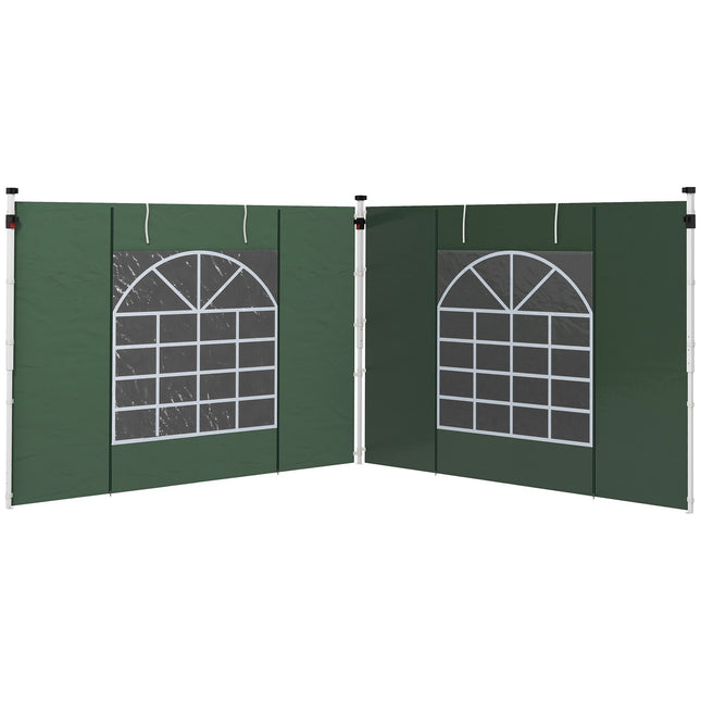 Boční stěny pavilonu 3x3/3x6m, voděodolná, zelená