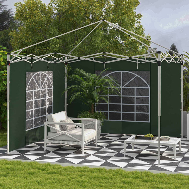 Boční stěny pavilonu 3x3/3x6m, voděodolná, zelená