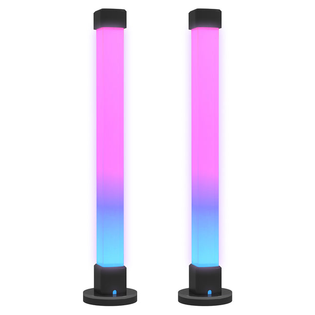Smart table lamps, set of 2 - remote control, color modes, timer