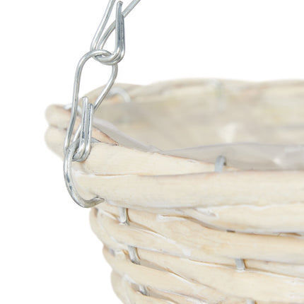 Set of 3 Small Rattan Hanging Baskets