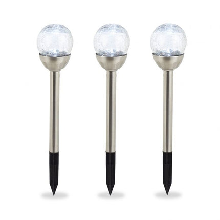 Sada 3 ks kulatých solárních lamp