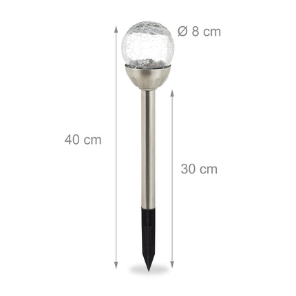 Sada 3 ks kulatých solárních lamp