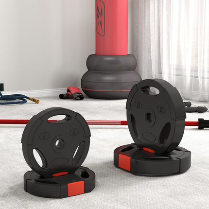 Weight set black dumbbell, 4-pack – 2x5kg, compatible Ø30mm