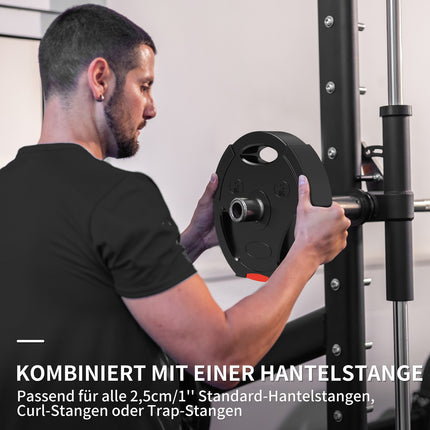 Weight set black dumbbell, 4-pack – 2x5kg, compatible Ø30mm