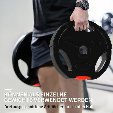 Weight set black dumbbell, 4-pack – 2x5kg, compatible Ø30mm