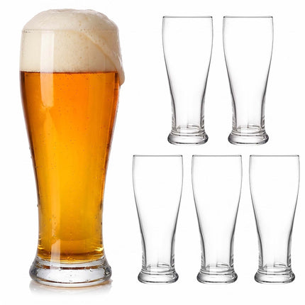 Sada 6 ks průhledných pivních sklenic, 460ml, vhodné do myčky
