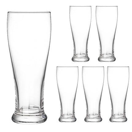 Sada 6 ks průhledných pivních sklenic, 460ml, vhodné do myčky