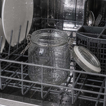 Sada 6 ks skleněných zavařovacích sklenic se vzduchotěsnými víčky, 750 ml
