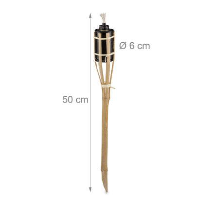 Sada 8 ks zahradních pochodní 50cm