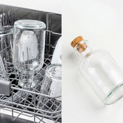 Sada 8 ks skleněných lahví se zátkami – 150ml, kulaté