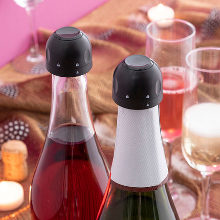 Sada zátek na šampaňské Fizzave InnovaGoods, balení 2 ks
