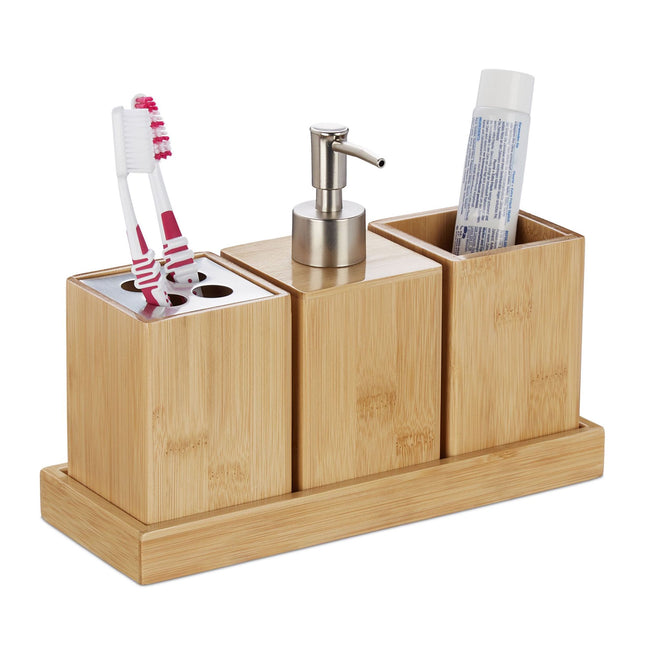 Set of bathroom accessories