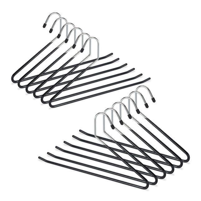 Sada černých ramínek na kalhoty s protiskluzovou ochranou
