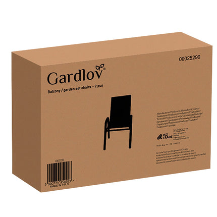 Sada zahradních židlí - 2 ks Gardlov 25290
