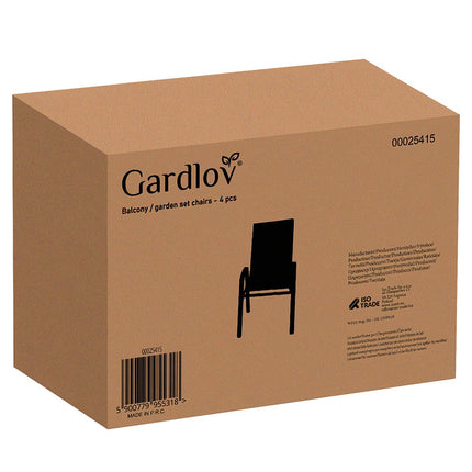 Sada zahradních židlí - 4 ks Gardlov 25415