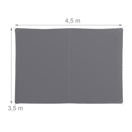 Stínící plachta s oky, polyester, voděodolná