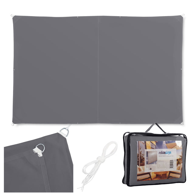 Shade Sail With Eyelets, Water-Repellent Polyester