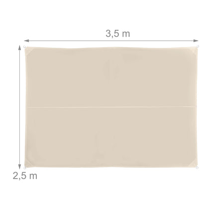 Stínící plachta s oky – voděodolný polyester